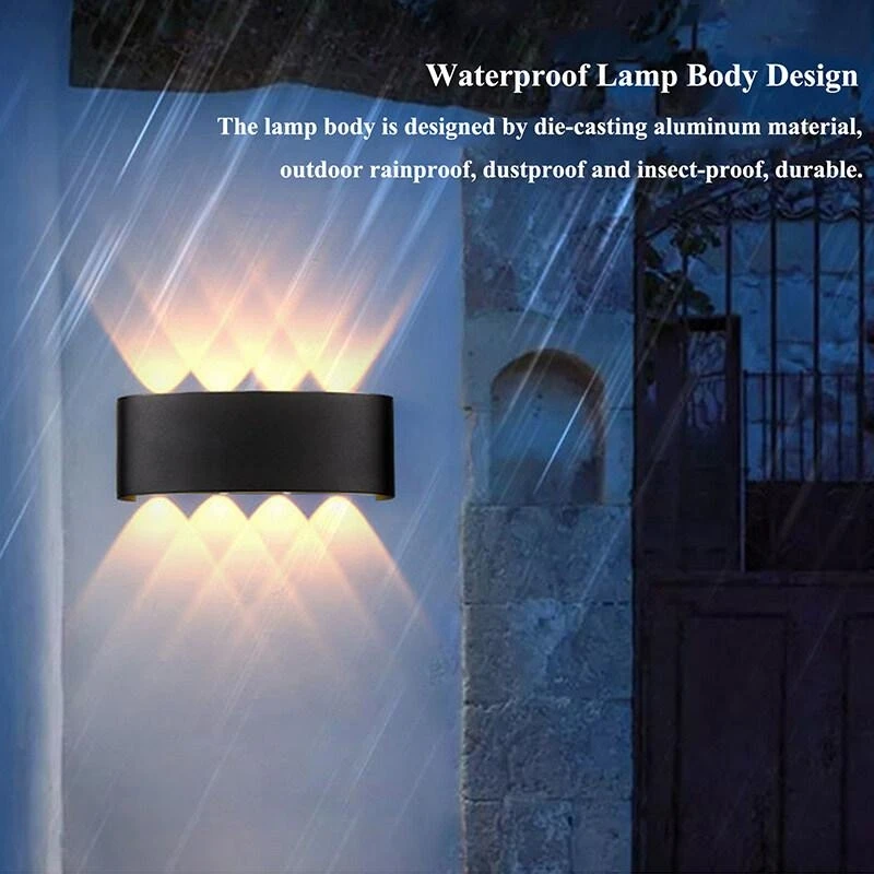 LED Wall Lamp LED Bulb Outdoor Light Waterproof IP66 Wall Light Porch Garden Lights Living Room Street Stairs