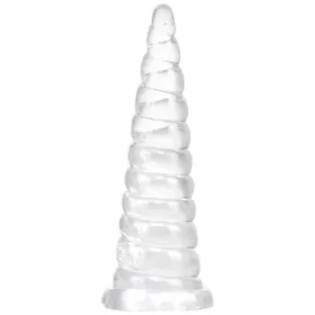 Ultra Soft PVC Waterproof Anal Butt Sex Toys Jelly Crystal Rainbow Dildo Cock For Lesbian Women 5