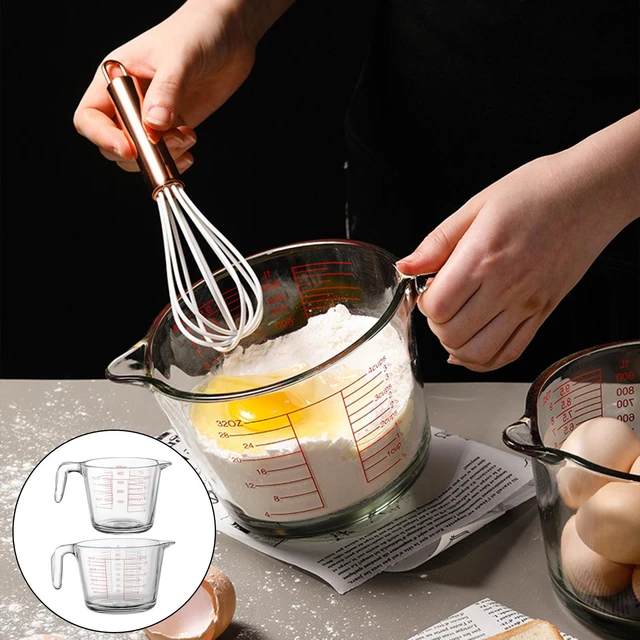 Strumento da cucina per misurino in vetro trasparente con scala con manico  misurino in vetro per cucinare accessori per Bar da cucina - AliExpress