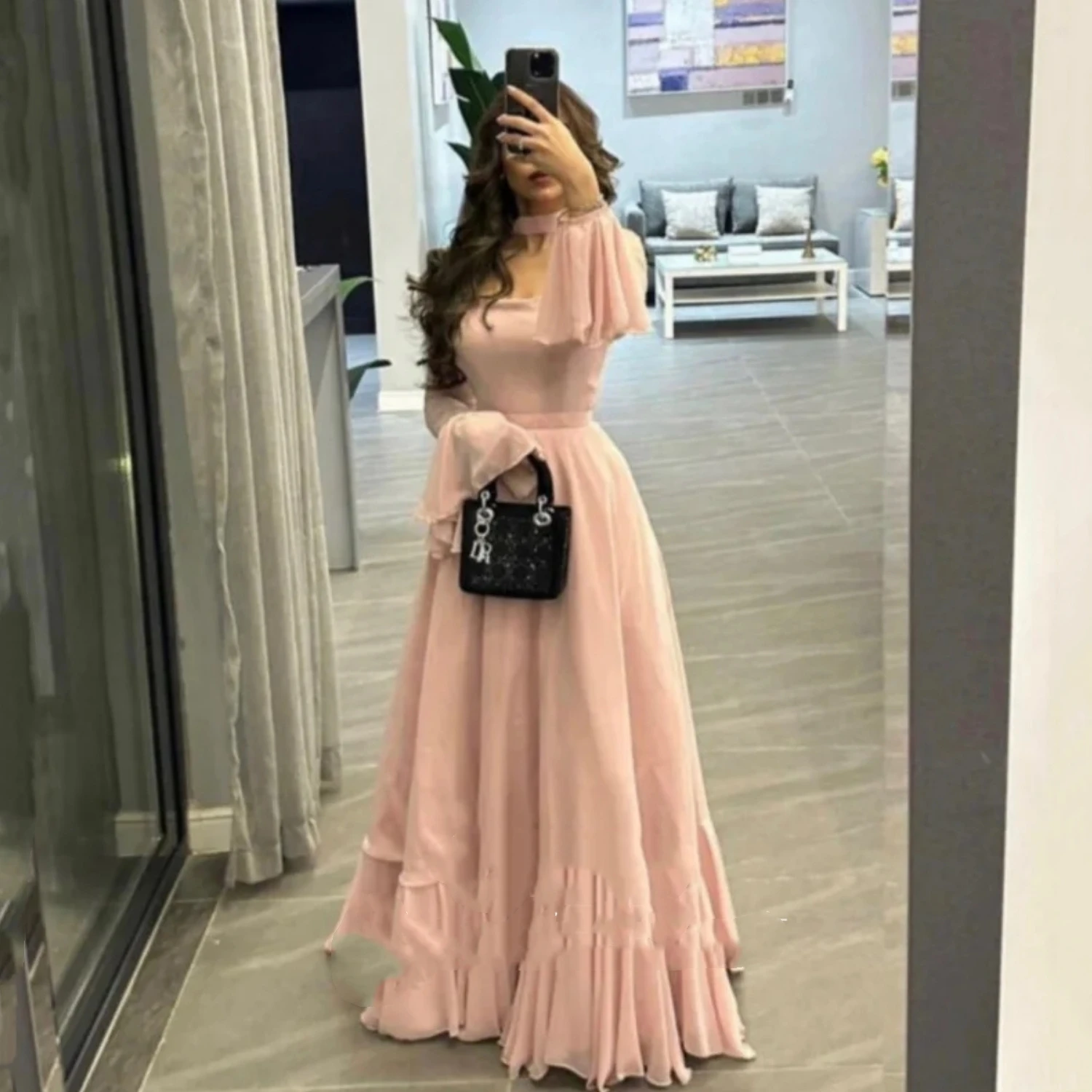 brown one shoulder dress SAME Ruffle Hem One Shoulder Dress | Chocolate Brown/Brown Lurex