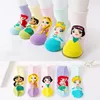 5Pairs Cartoon Disney Princess Socks for Children Girl Spring Autumn Comfortable Breathable Short Socks Kids Baby Socks 6