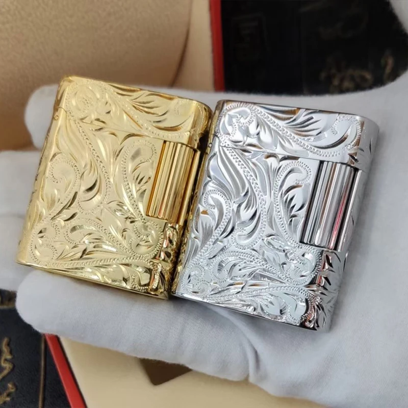 100 Brand New Luxury Retro Manufacture Windproof Copper Body Cigarette