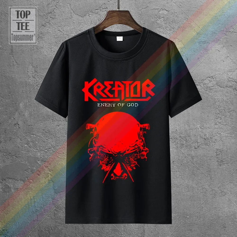 

Kreator Enemy Of God T-Shirt New! Men Cotton T-Shirt Printed T Shirt Top Tee Cotton Tshirt Fashion