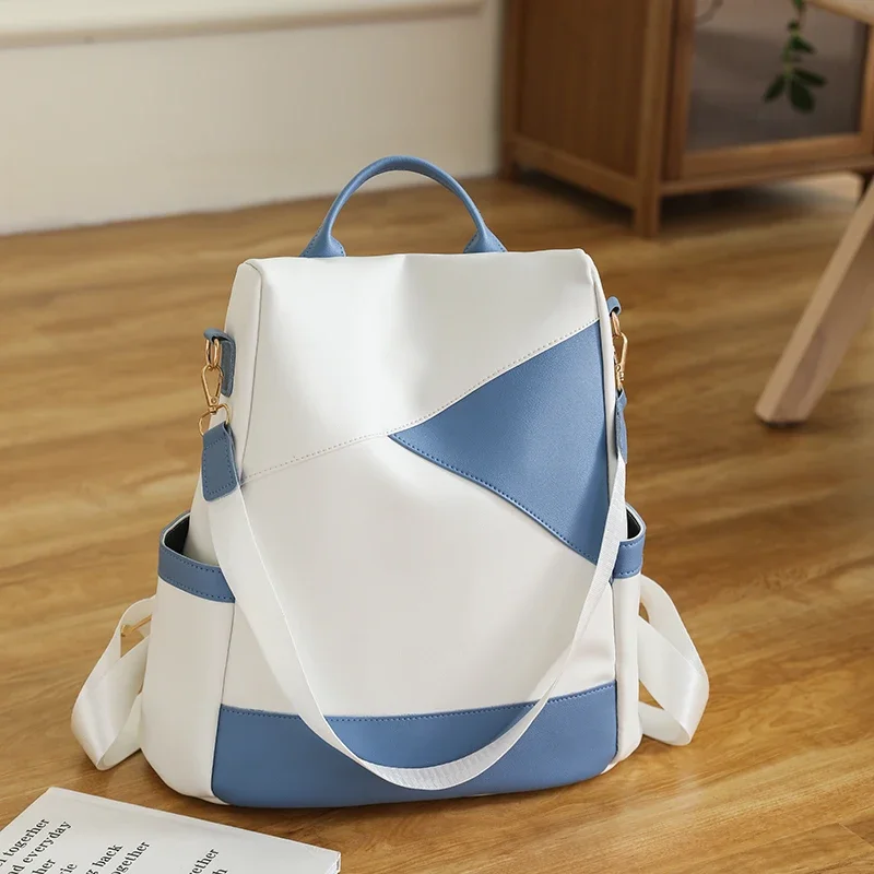 Mochila Escolar Anti-Roubo Impermeável, Lazer Feminino Travel Bag, Novo, 2023