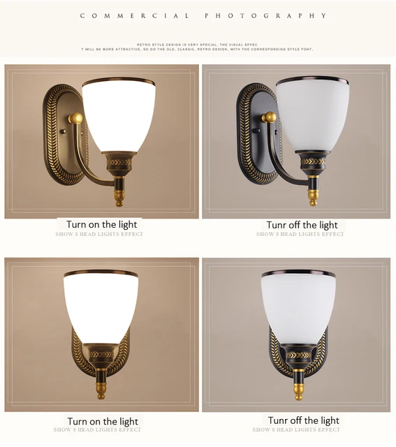 Applique Da Parete Vintage Industriale - 2 Luci, E27, Nero, Per Bagno, Camera Da Letto E Interni - Foto 10