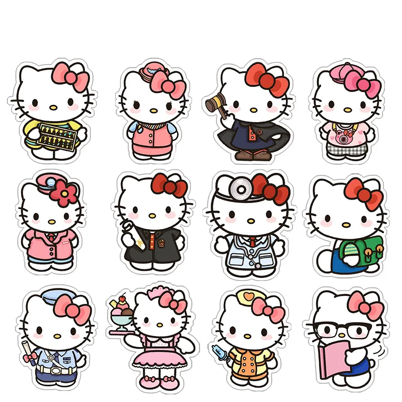 New Cartoon anime Hello Kitty Sanrio cute pp folder file account clip creative personality kawaii acrylic folder gift wholesale