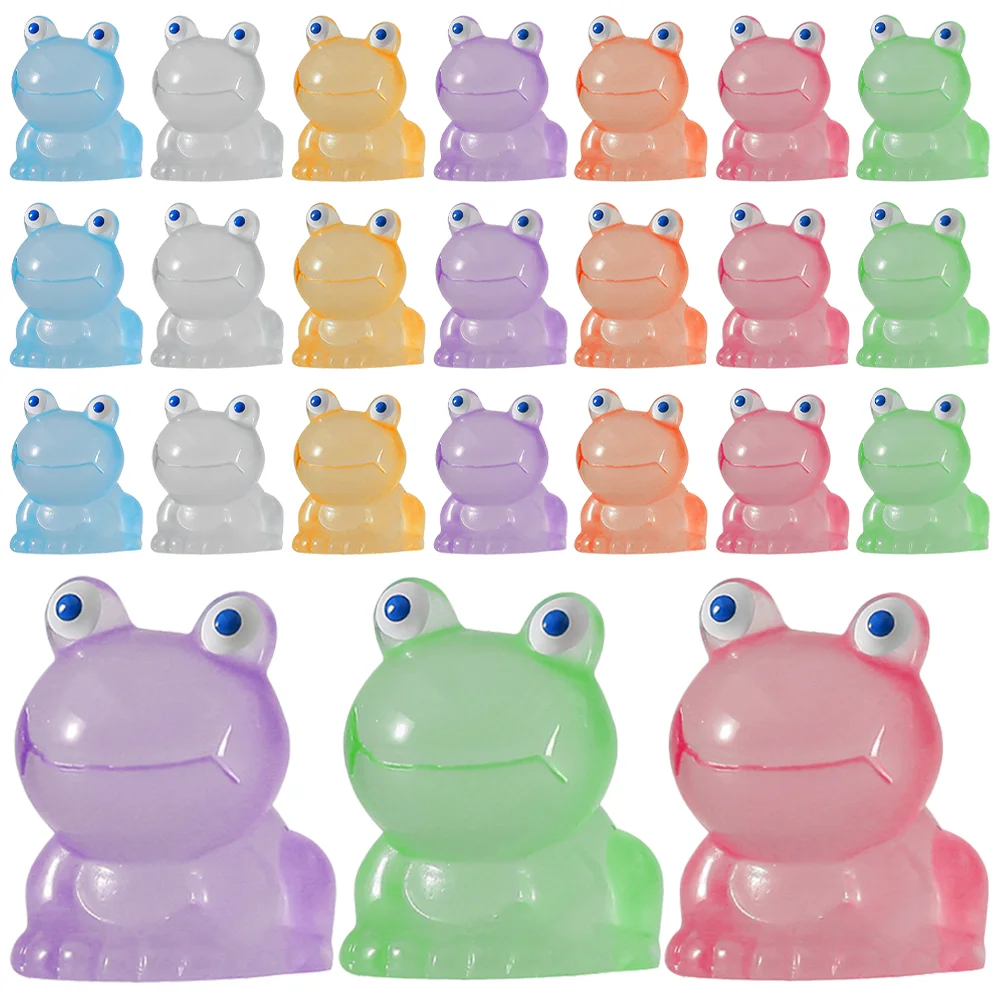 

70 Pcs Home Decor Sculptures Night Lights Frog Office Tiny Frogs Cute Desk Lively Room Small Decorations