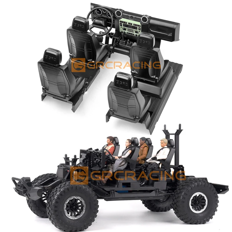 Имитация интерьера из пластика, модификация сиденья управления для 1/10 RC Crawler Car Traxxas TRX4 Land Rover Defender Parts