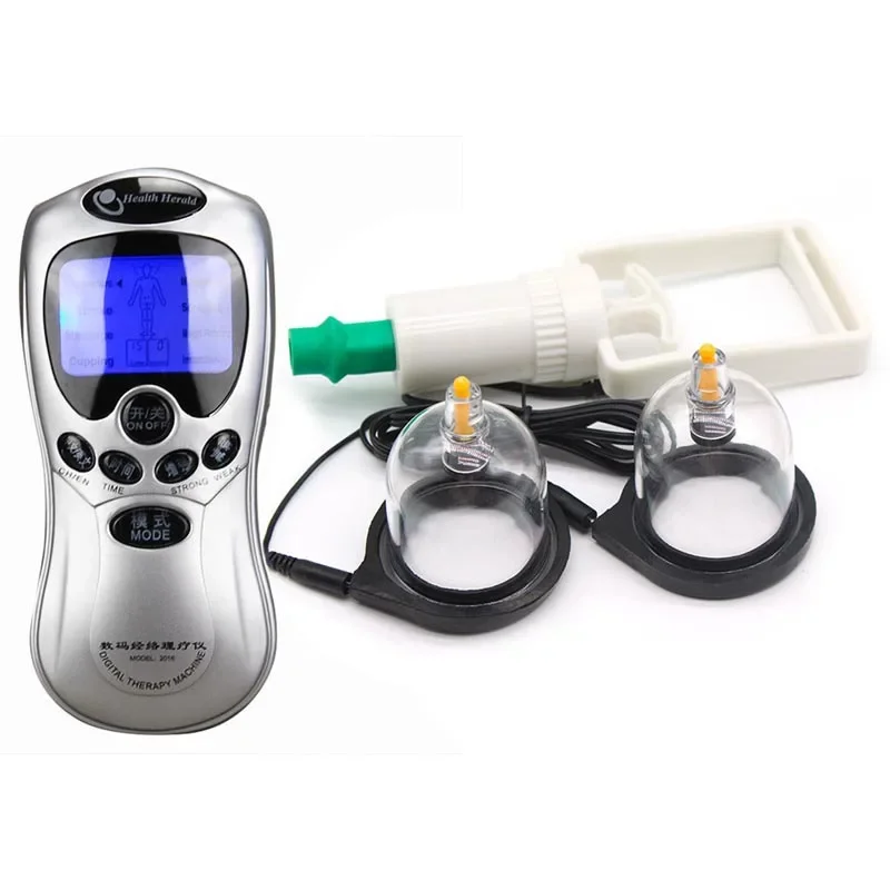 Physical Therapy Nipple Pussy Clips Stimulation Body Massager Nipple Clips Electric Shock Clamps Sex Toys For Women