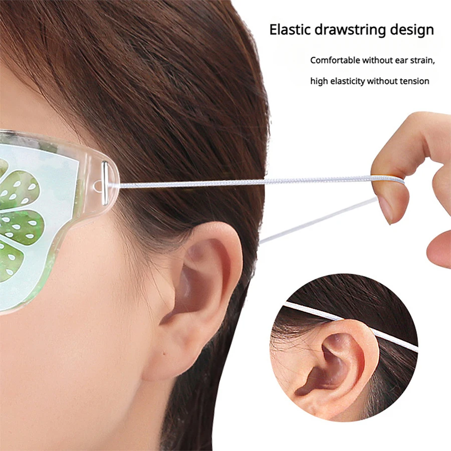 Description Picture 4 of item1Pc Summer Cold Fruit Ice Compress Eye Mask Soft Sleeping Gel Eye Patch Reusable Ice Pack For Women