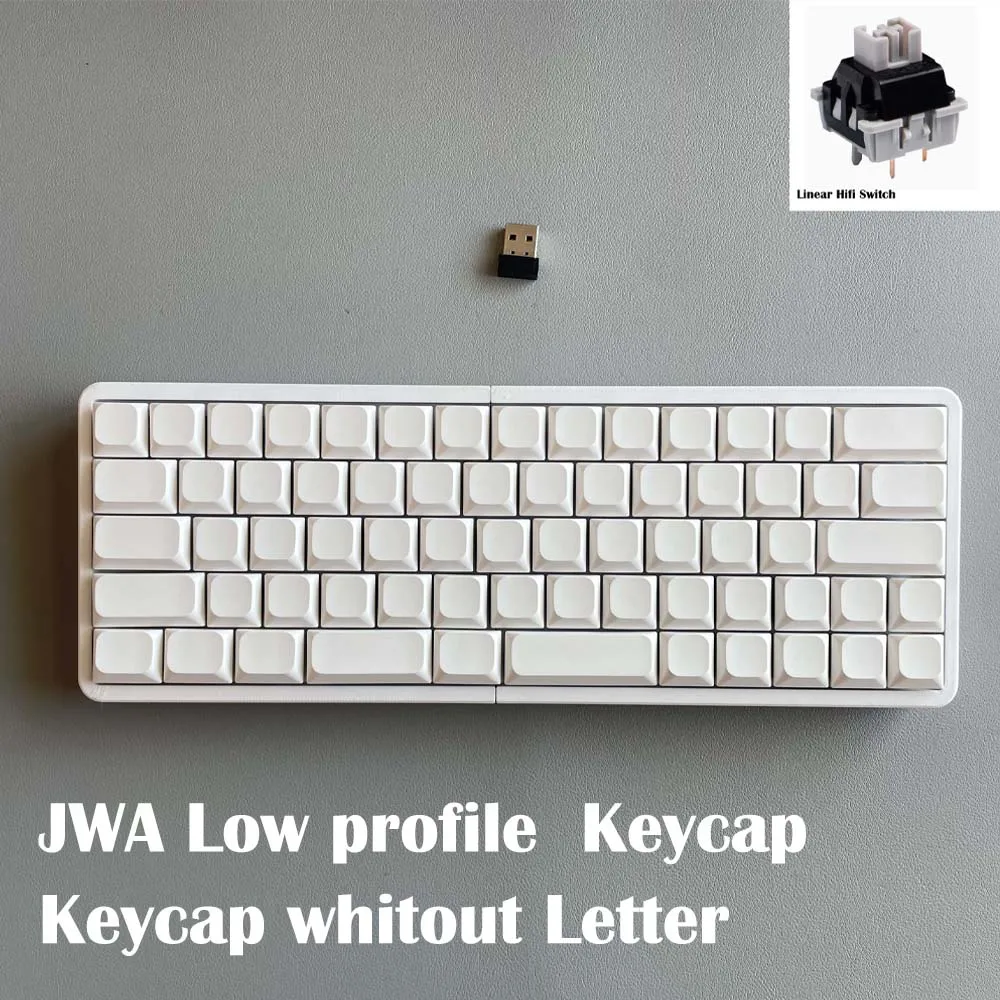 W64 分割人間工学メカニカル キーボード 2.4G ワイヤレス ホット