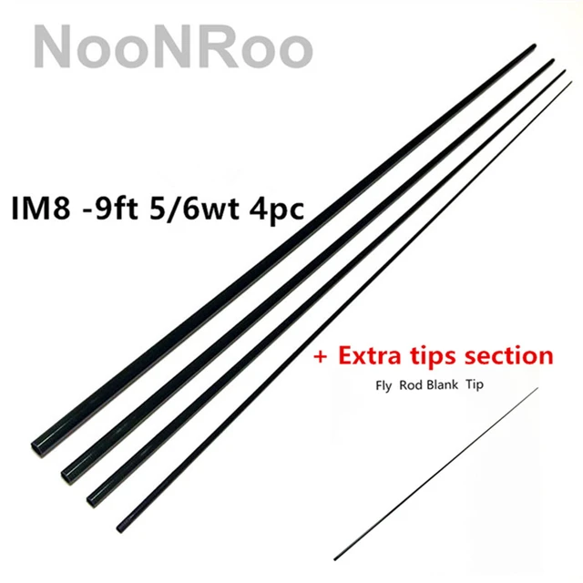 IM8 -9ft 5/6wt 4pc Fly Fishing Rod Blank Repair Rod Building DIY