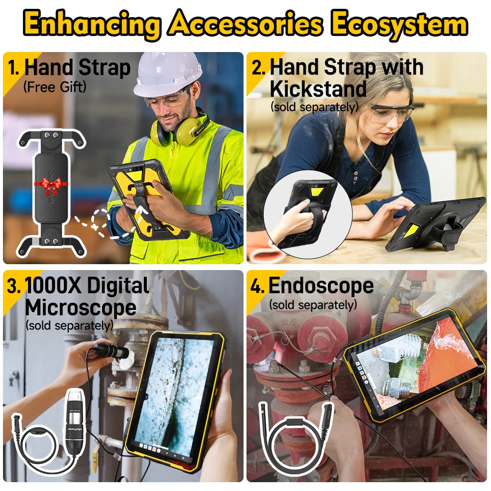 Ulefone Armor Pad 2 Rugged Tablet , 11" 2K , 18600 mAh ,IP68/IP69K Android 13 NFC GPS 4G Tablet Up to 16GB RAM 256GB ROM