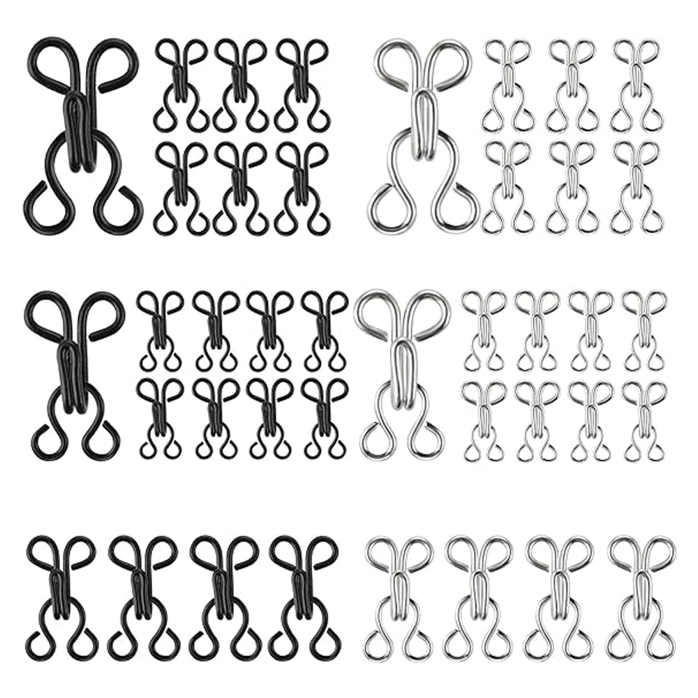 Ganci Tenda 12 Confezione Da Apertura Anelli Per Tende Con Clip Gancio Metallo Appeso Gancio Tende - 6
