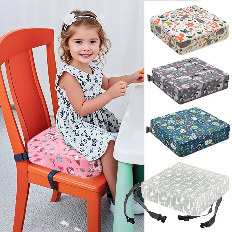 Coussin de chaise pour bébé, siège réglable, sièges rehausseurs pour enfants, semelle intérieure rehaussante pour salle à manger, coussins de sécurité amovibles