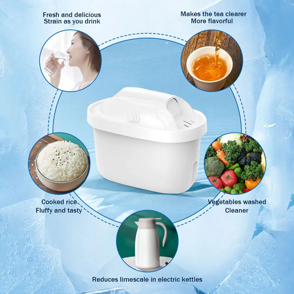Water Filters Cartridge 4-stages Filtration System Carbon Water Filter Cartridge Pitcher for Great Taste To Purify