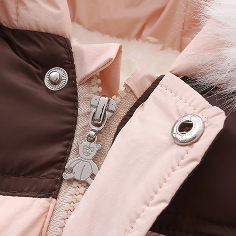 Winter Newborn Baby Girl Jumpsuit Warm Baby Romper Gloves Ski Suit Thicken Infant Snowsuit Children&rsquo;s Clothing Set baby jumpsuit ski jumpsuit