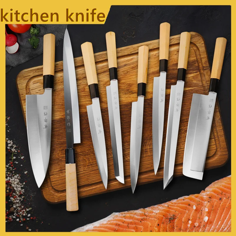 Professional Kitchen Knives Set with Knife Gift Case Sharp Chef Knife Sushi  Knife Japanese Knife Fruit Knife Kitchen Peeler - AliExpress