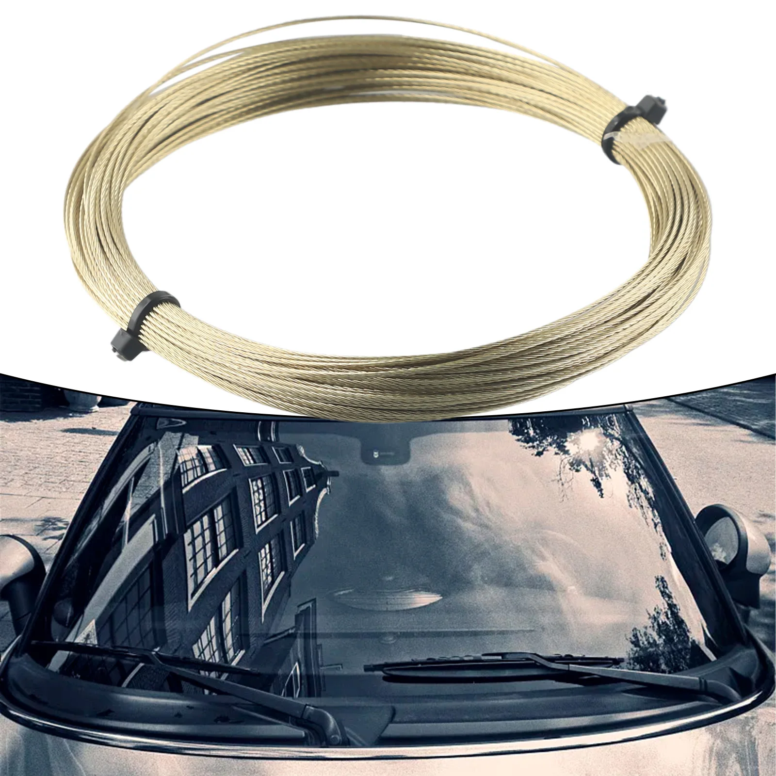 Automotive Braiding Line 22m 0.8mm Windshield Cutting Car Windscreen Glass Cutting Cut Out Steel Wire Rope