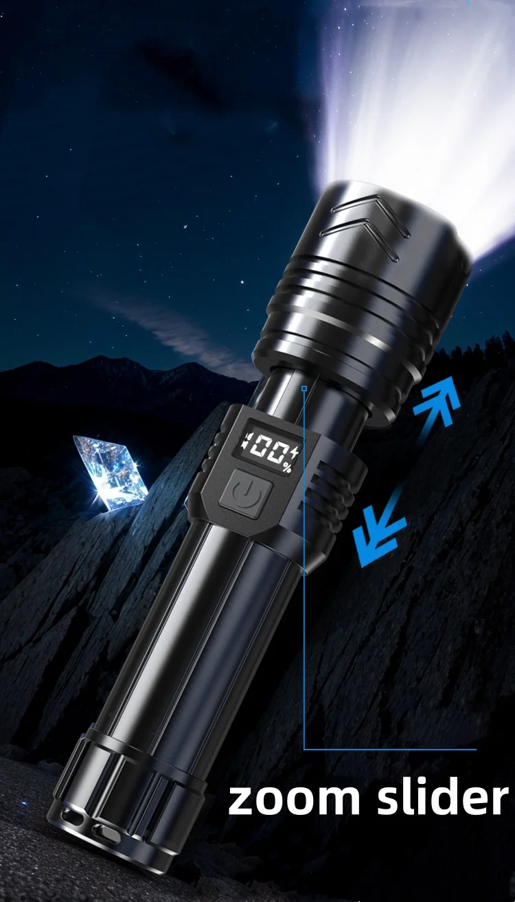 Description Picture 4 of item9000LM Super Bright Flashlight 2000mAh Rechargeable Waterproof Portable Torch Outdoor Light Camping Fishing Lantern