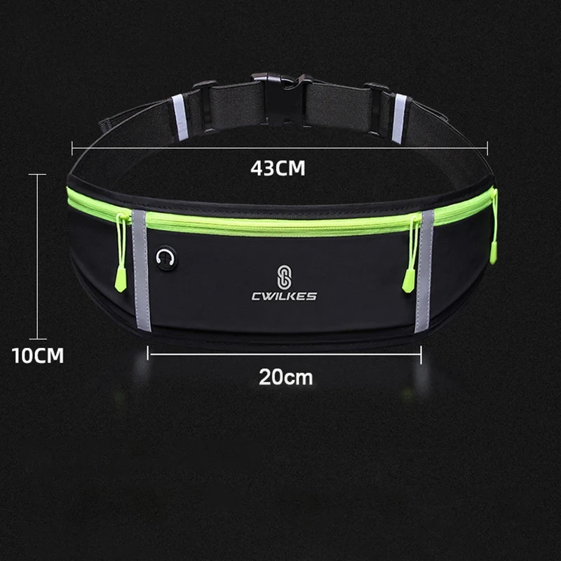 CWIKLES Sports Fanny Pack Women Waist Running Bag Men Belt Bag Waterproof Gym Bag Phone Pouch Running Accessories 3