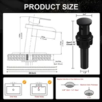 ก๊อกน้ำอ่างล้างหน้าแบบน้ำตกแกนทองแดงในห้องน้ำอ่างล้างหน้าสแตนเลสห้องครัวก๊อกผสมควบคุมคู่ร้อนและเย็น 6