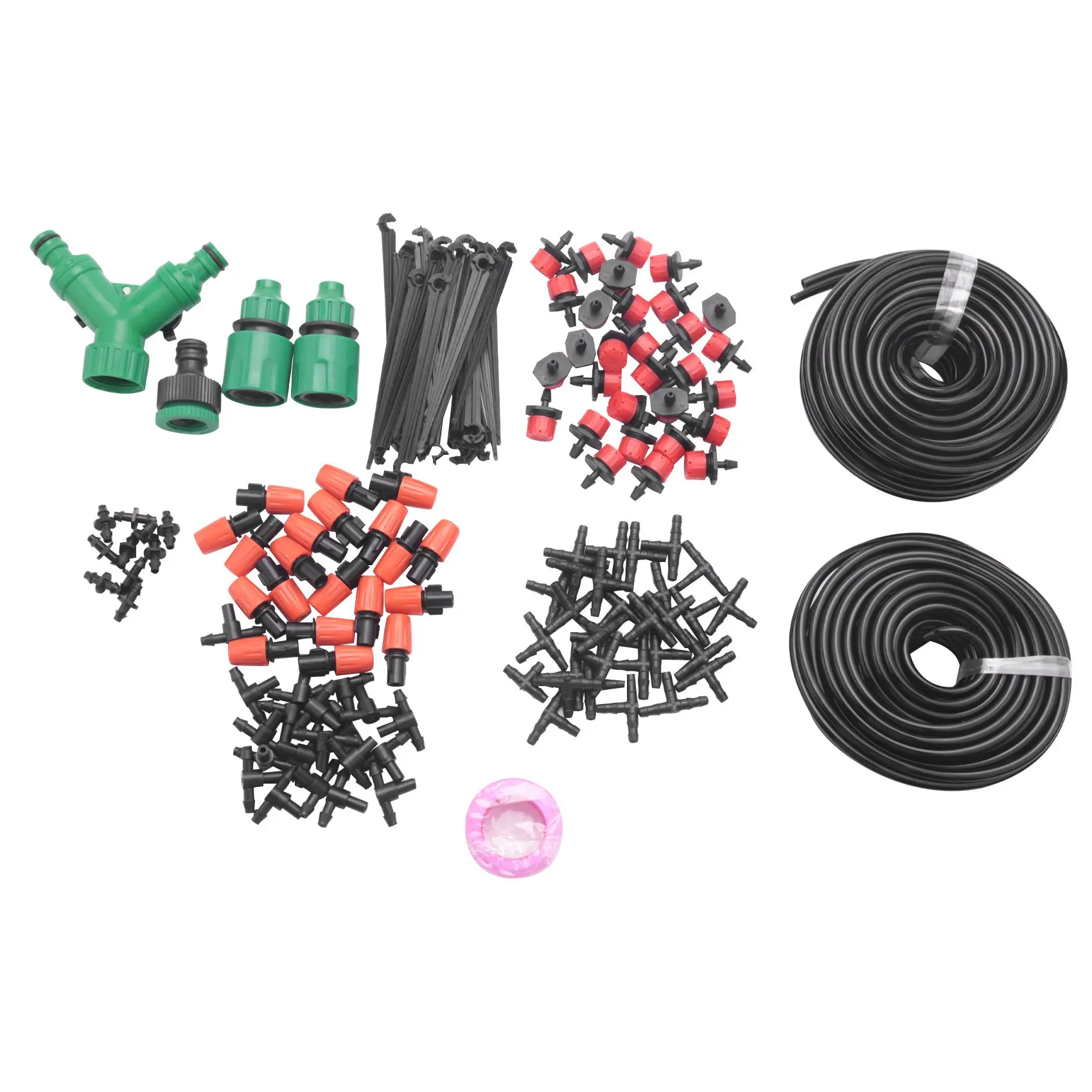 

Garden Automatic Drip Irrigation Set 30M Adjustable Mini DIY Irrigation Kit 1/4 inch Heavy Duty Tube Watering Kit for Patio L