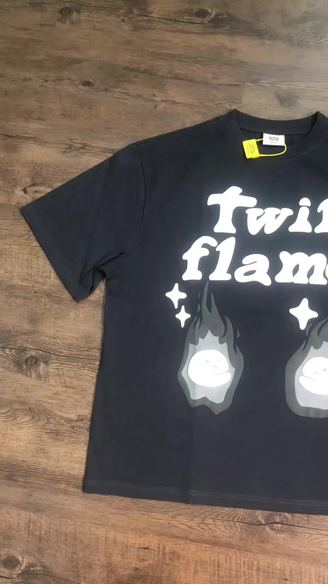 Frog Drift Broken 1:1 Уличная футболка с принтом из пеноматериала Повседневные винтажные