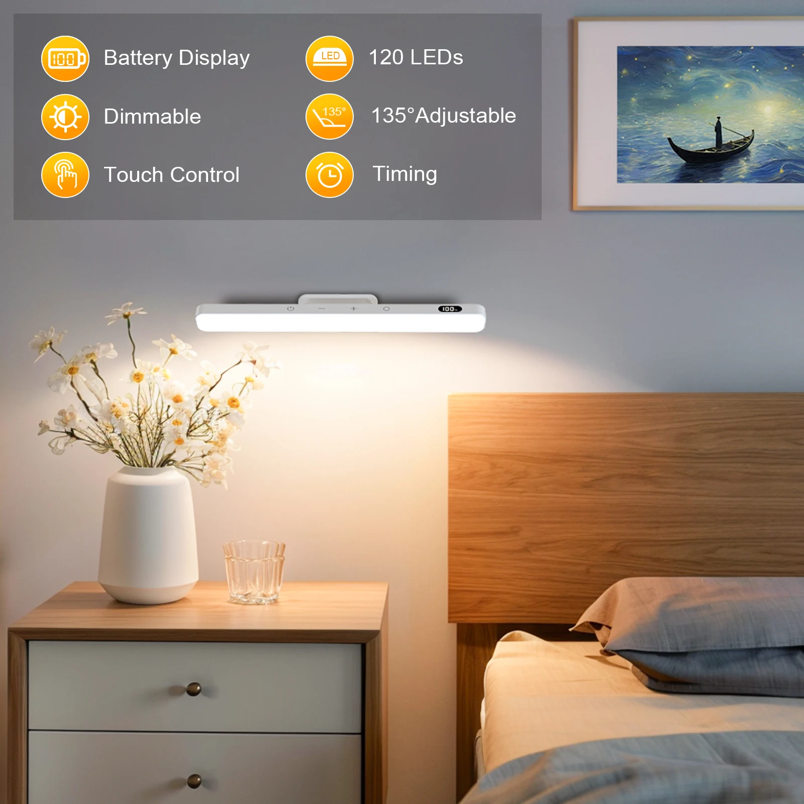 Wiled Rechargeable LED Mirror Light 2