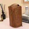 Men Vintage Luxury Toiletry Bag Travel Necessary Business Cosmetic Makeup Cases Male Hanging Storage Organizer Wash Bags 2