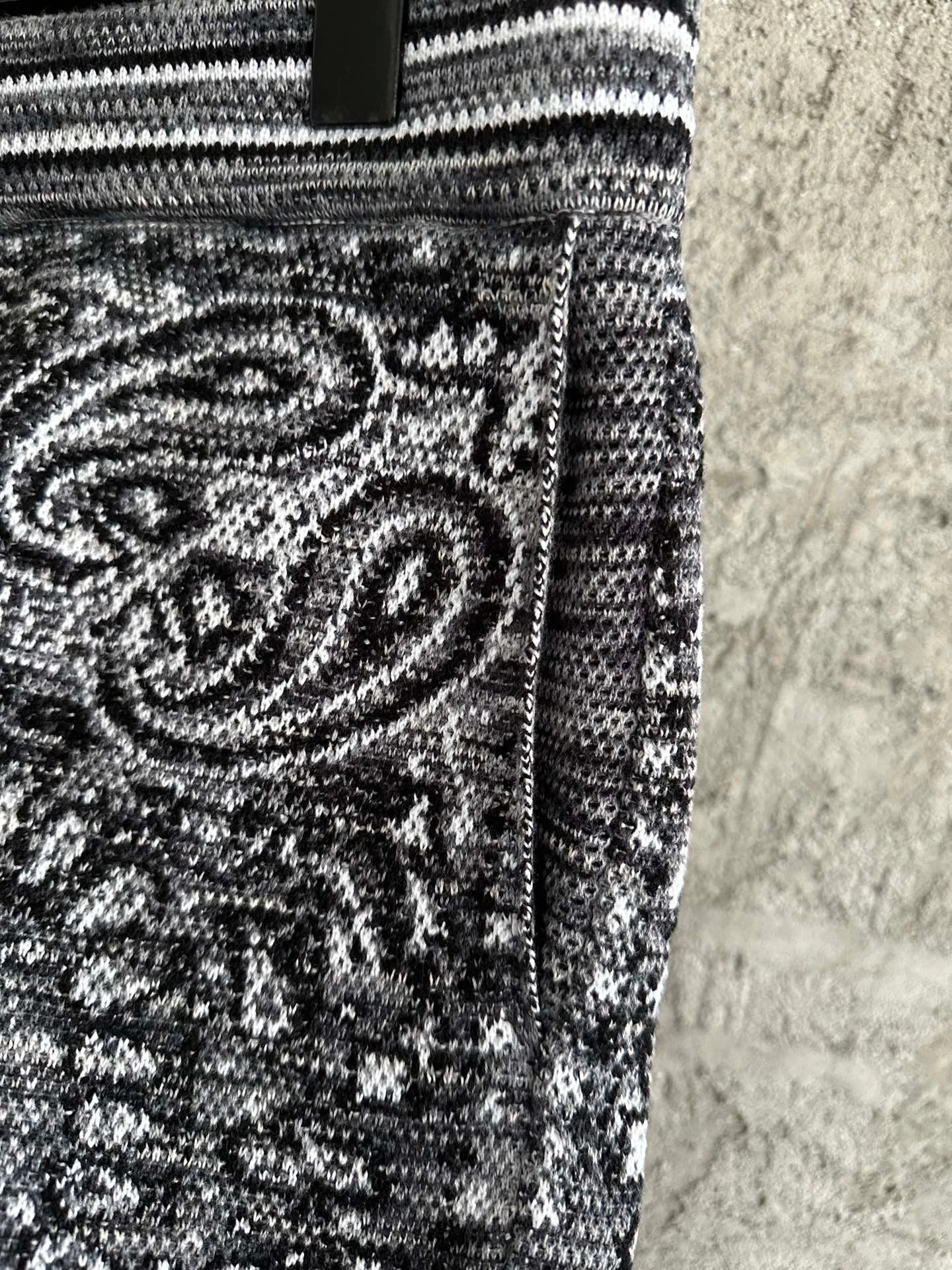 men knit paisley shorts 3