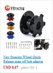 Neue Lenkrad Quick Release snap off hub adapter Lenkrad Hub Boss Kit: GOLD SCHWARZ ROT BLAU Silber VR3859 – Detail 14