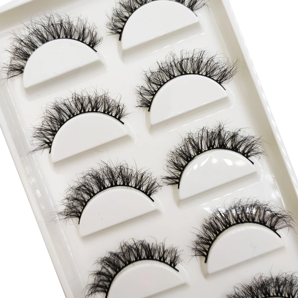 16 Style 5 0/100 Pairs Thick Eyelashes Natural False Eye Mink Lashes Soft Fake Eyelash Wispy Makeup Faux Cils Maquiagem 5