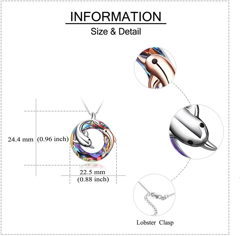 Ciondolo in cristallo d'argento puro da donna, moda 2025_voghion.com