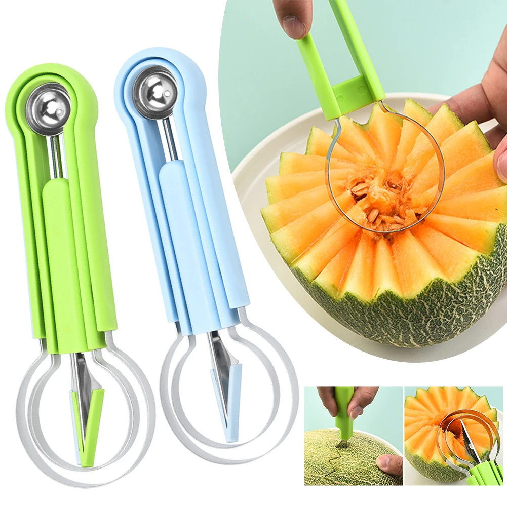 Multipurpose Fruit Baller Scooper Kit Ergonomic Non-Slip Handles Corer For Fruits Vegetables