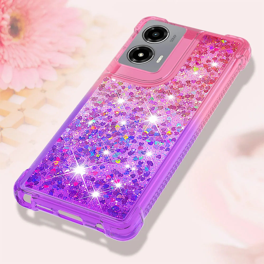 Dynamic Liquid Quicksand Bling 3D Glitter Phone Case - Stylish Protective Cover