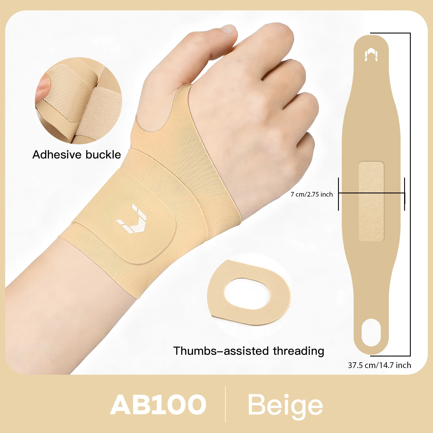 Flexible Wrist and Thumb Support Brace for Tendonitis and Arthritis - Breathable Protector Guard for Both Hands