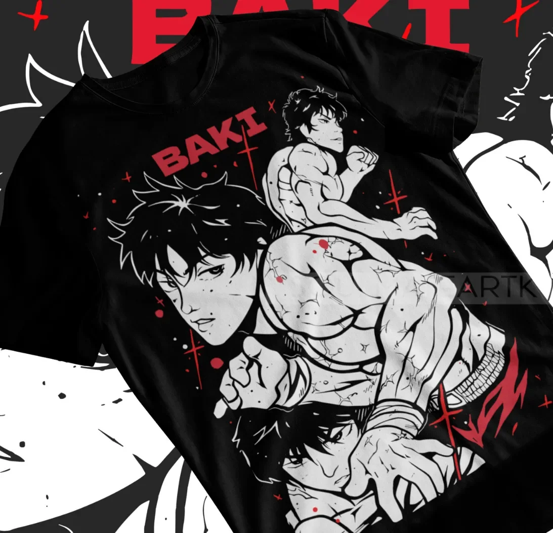 

Мягкая футболка Baki The Grappler Hanma манга Yujiro Hanma Baki аниме