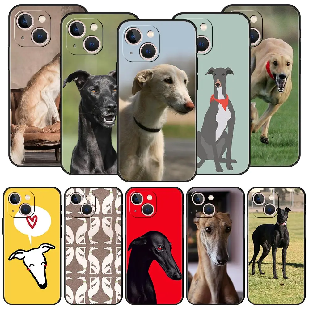 Galgo Greyhound Luxury Soft TPU Black Phone Case