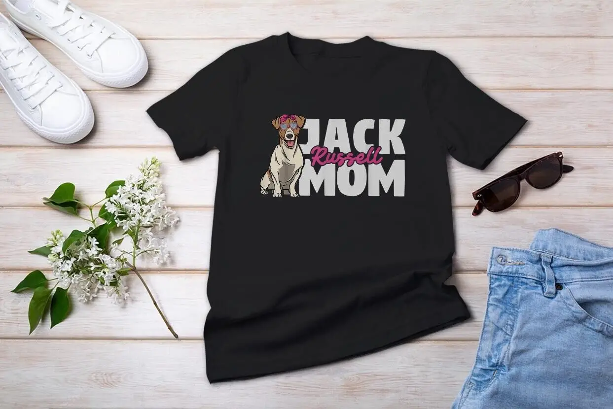 Jack Russel Mom Jack Russell Terrier T-Shirt Madre Cane