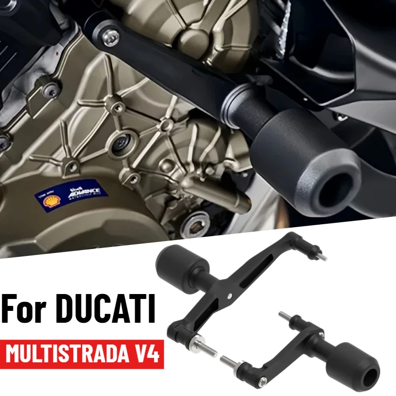 Protezione Motore per Moto DUCATI MULTISTRADA V4 Rally, Protezioni Telaio Multistrada V4 S, Tamponi Antiurto, Protezione Anticaduta