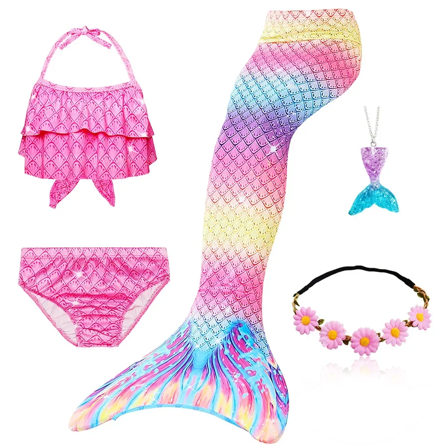Mermaid Costume for Girls The Little Mermaid Tails Swimsuit Bikini Bathing Suit Halloween Swim Costume mermaid costume,cosplay costume