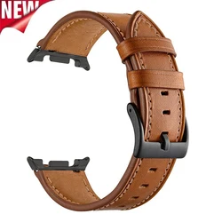 Premium Leather Watch Strap - Classic Wristband with Quick Release for Watch 8 40mm (Light Brown)