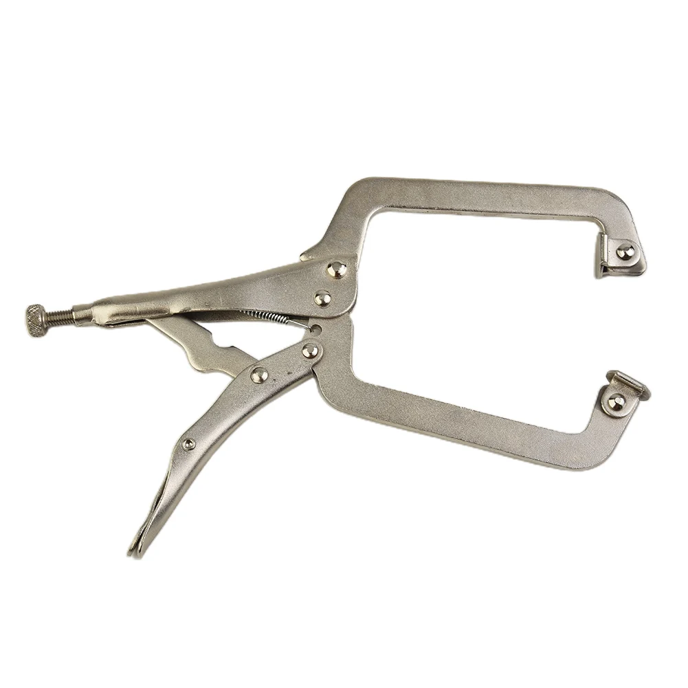 

Inch Steel Tenon Locking Clamp Silver Grip Welding Pliers Wood Tool High Quality Locator 23cm 1pc Hot Sale New