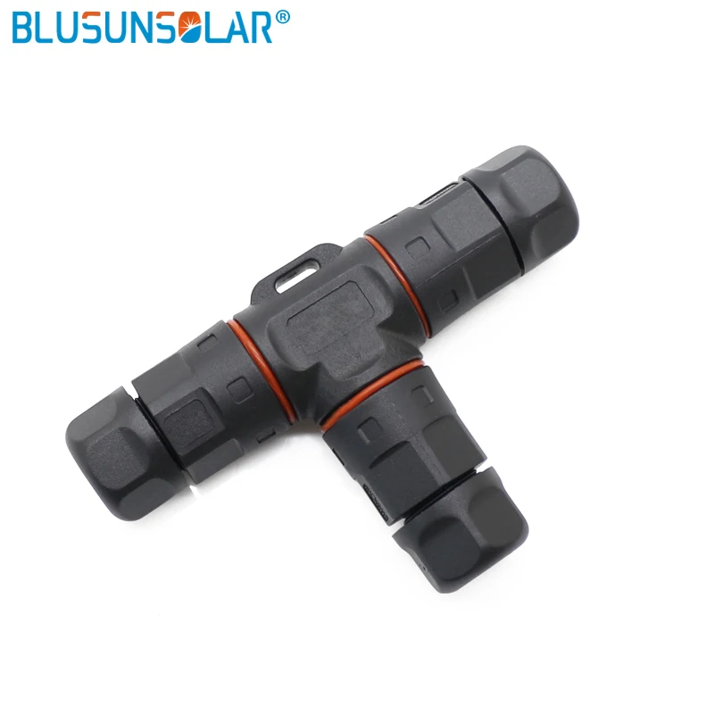 

10 Pairs M23 2/3/4 Pins T Type Waterproof Connector Cable OD 11mm-15mm Photovoltaic System Solar Panel Free Shipping