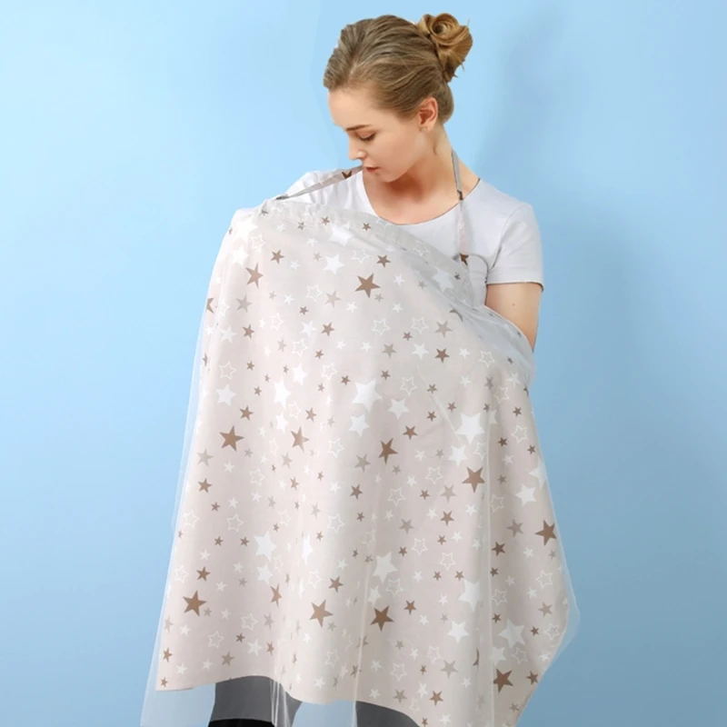 Privacy Nursing Apron Nursing Cover Cotton Breastfeeding Cover Muslin Coverall