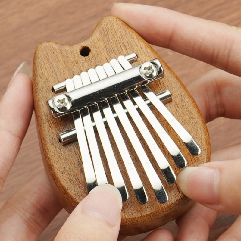 8 Key Mini Wood Kalimba High Quality Exquisite Finger Thumb Piano Marimba Musical Good Accessories Pendant Gift