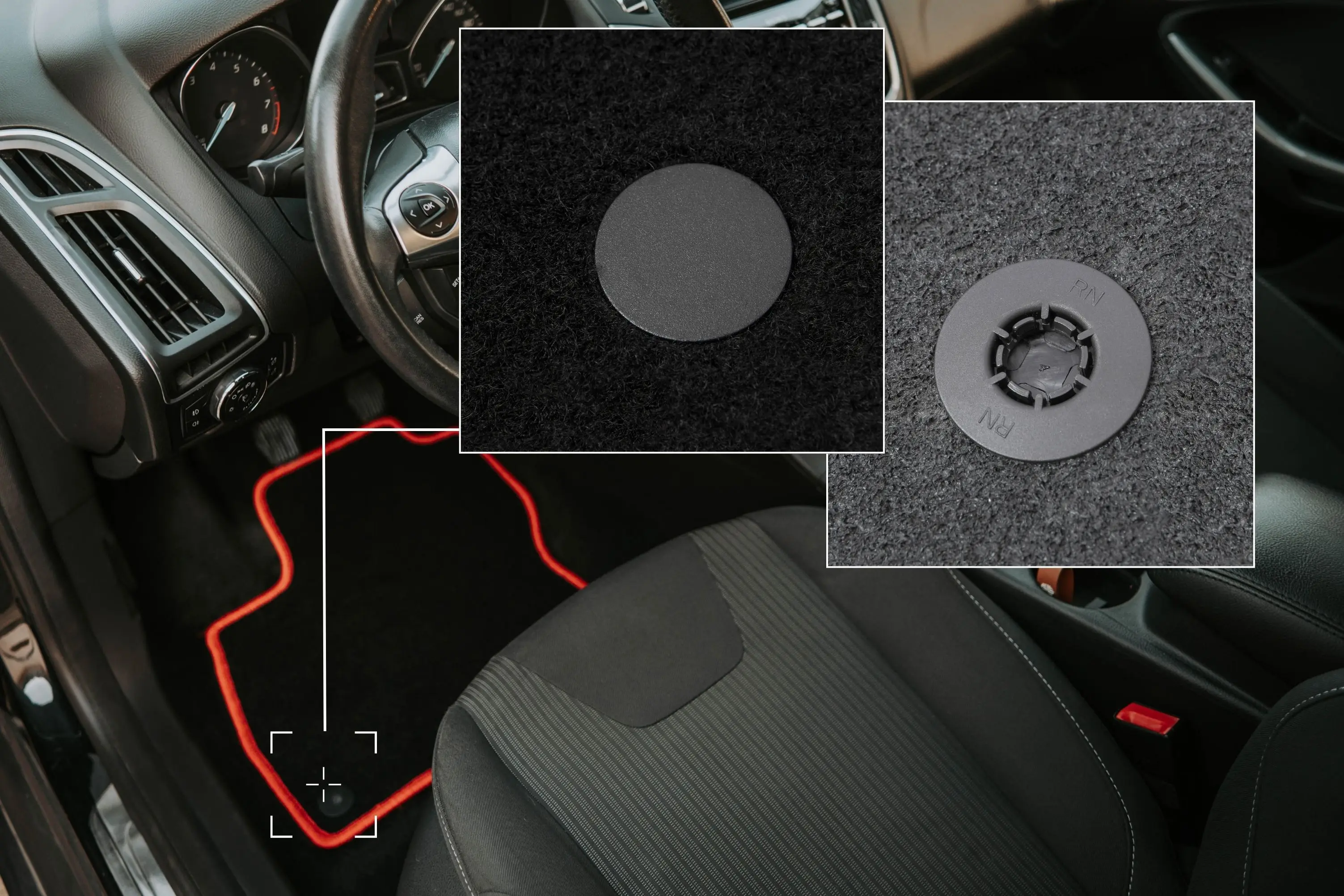 Wielganizator Tappetini auto in velluto su misura, compatibili con Nissan Qashqai I J10 Crossover 2006-2013, 4 pezzi