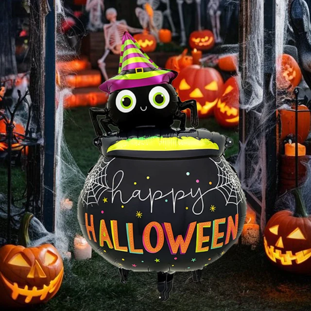 1pc/2pcs Halloween Spider Medicinal Pot Balloon for Halloween party, birthday party.horror and weird atmosphere decoration 2