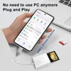 3 In 1 Card Reader Type-C Lightning to SD TF CF Memory Card Adapter For PC Laptop iPhone Memory CardReader Plug and Play SD Card 4